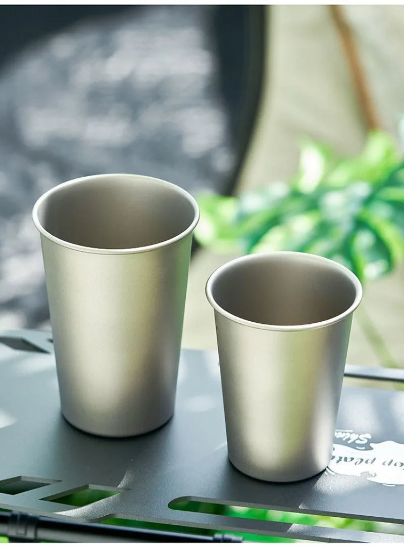 Titanium Beer Mug – Outdoor Camping & Hiking Cup, Lightweight, Durable & Eco-Friendly