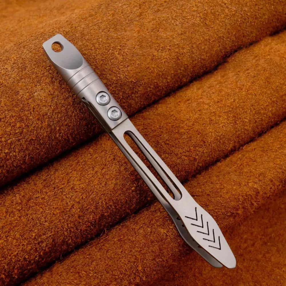 Thick Design Titanium Alloy Tweezers Precision Tool Mini Size Anti-Slip Tweezers Multi-Purpose Waterproof CNC Clip