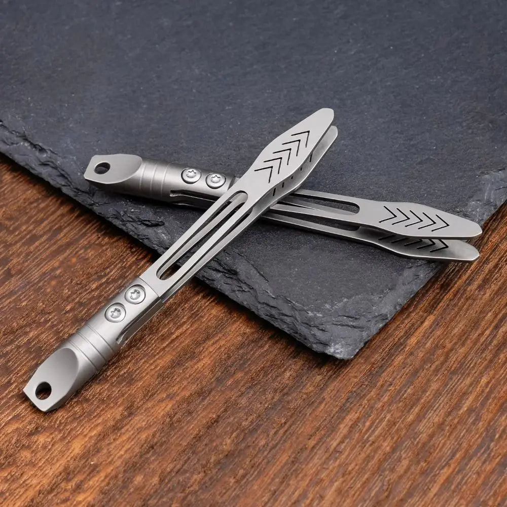Thick Design Titanium Alloy Tweezers Precision Tool Mini Size Anti-Slip Tweezers Multi-Purpose Waterproof CNC Clip