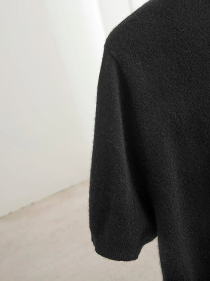 Men’s 100% Merino Wool O-Neck Short Sleeve Sweater –  Collection