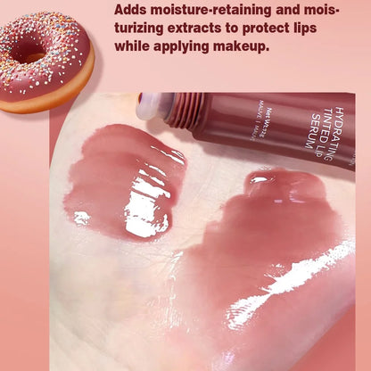 Nude Brown Plumping Lip Gloss | Hydrating Transparent Lip Oil | Long-Lasting Moisturizing Serum