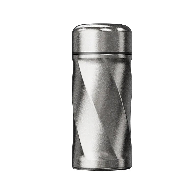 Mini Pocket Titanium Mug Tumbler 200ML Tea Infuser Separation titane Thermos Bottle for Coffee Vacuum Flask Cup termo titanio