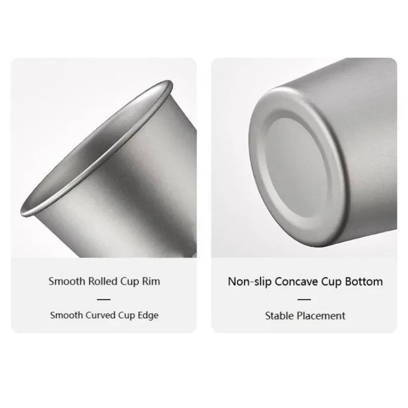 Titanium Beer Mug – Outdoor Camping & Hiking Cup, Lightweight, Durable & Eco-Friendly