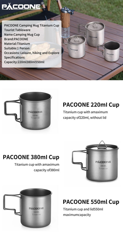 Titanium Camping Mug – Lightweight, Durable & Eco-Friendly Outdoor Travel Cup