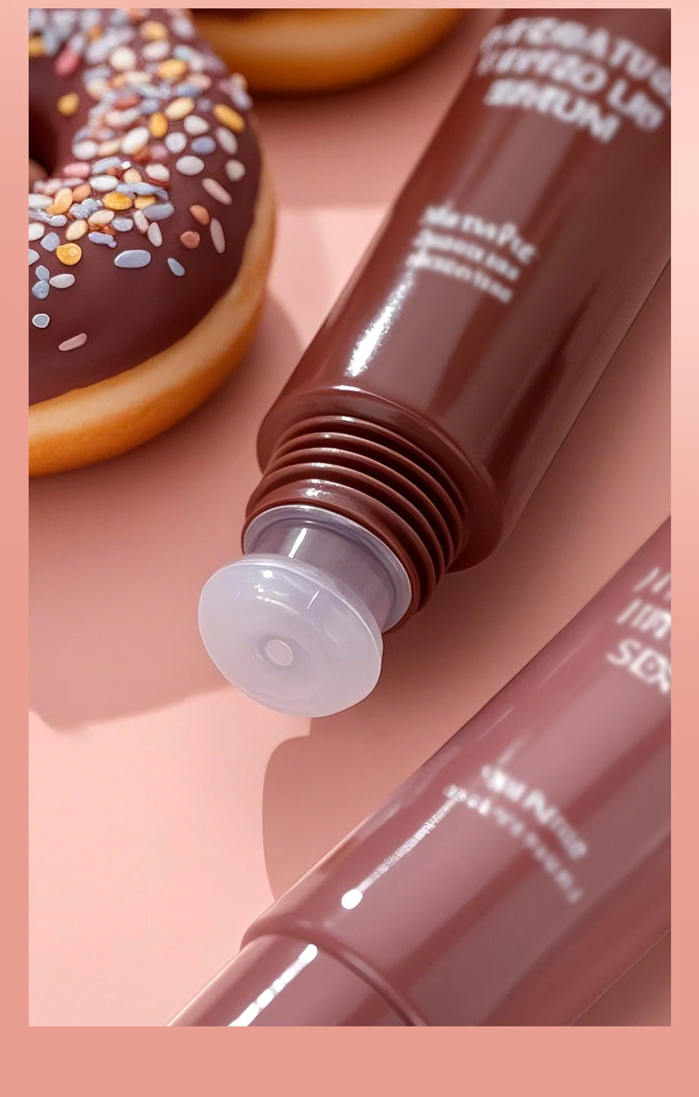 Nude Brown Plumping Lip Gloss | Moisturizing Transparent Lip Oil | Long-Lasting Hydrating Gloss for Smooth Lips