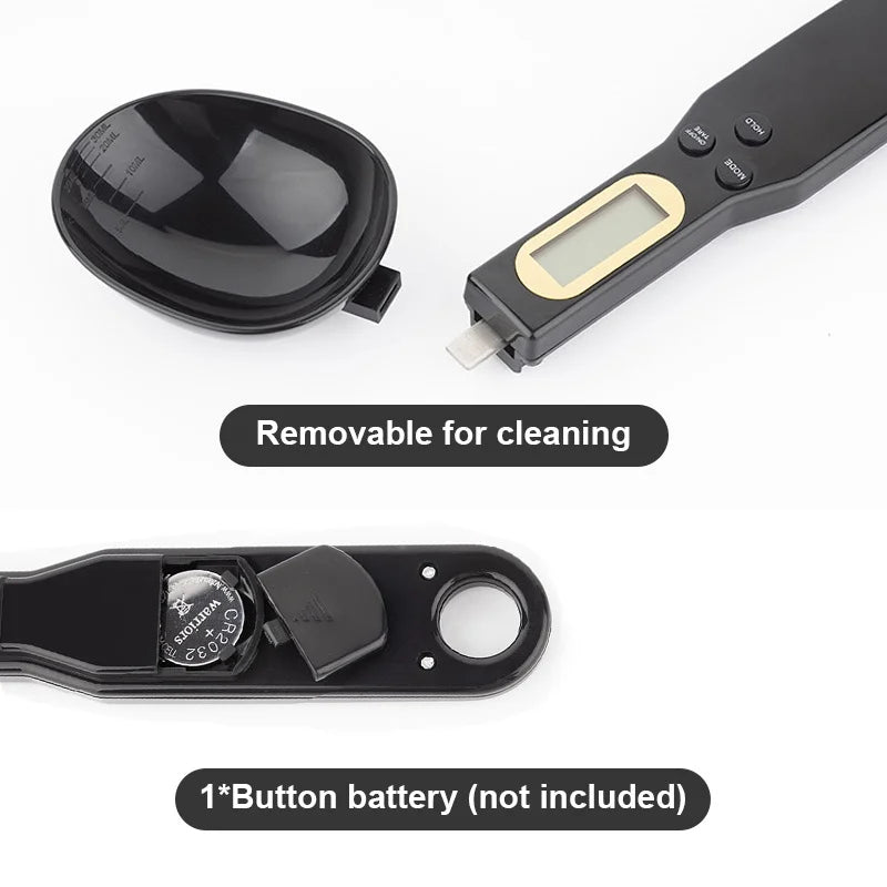 Digital Kitchen Spoon Scale | Mini LCD Food Weighing Tool 0.1–500g | Precision Measuring Spoon