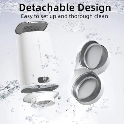 ROJECO Smart Automatic Cat Feeder – WiFi Pet Food Dispenser with Timer