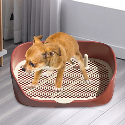 "Portable Indoor Dog Toilet – Anti-Splash Potty Training Tray for Puppies & Small Dogs"