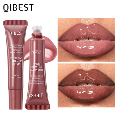 Nude Brown Plumping Lip Gloss | Moisturizing Transparent Lip Oil | Long-Lasting Hydrating Gloss for Smooth Lips