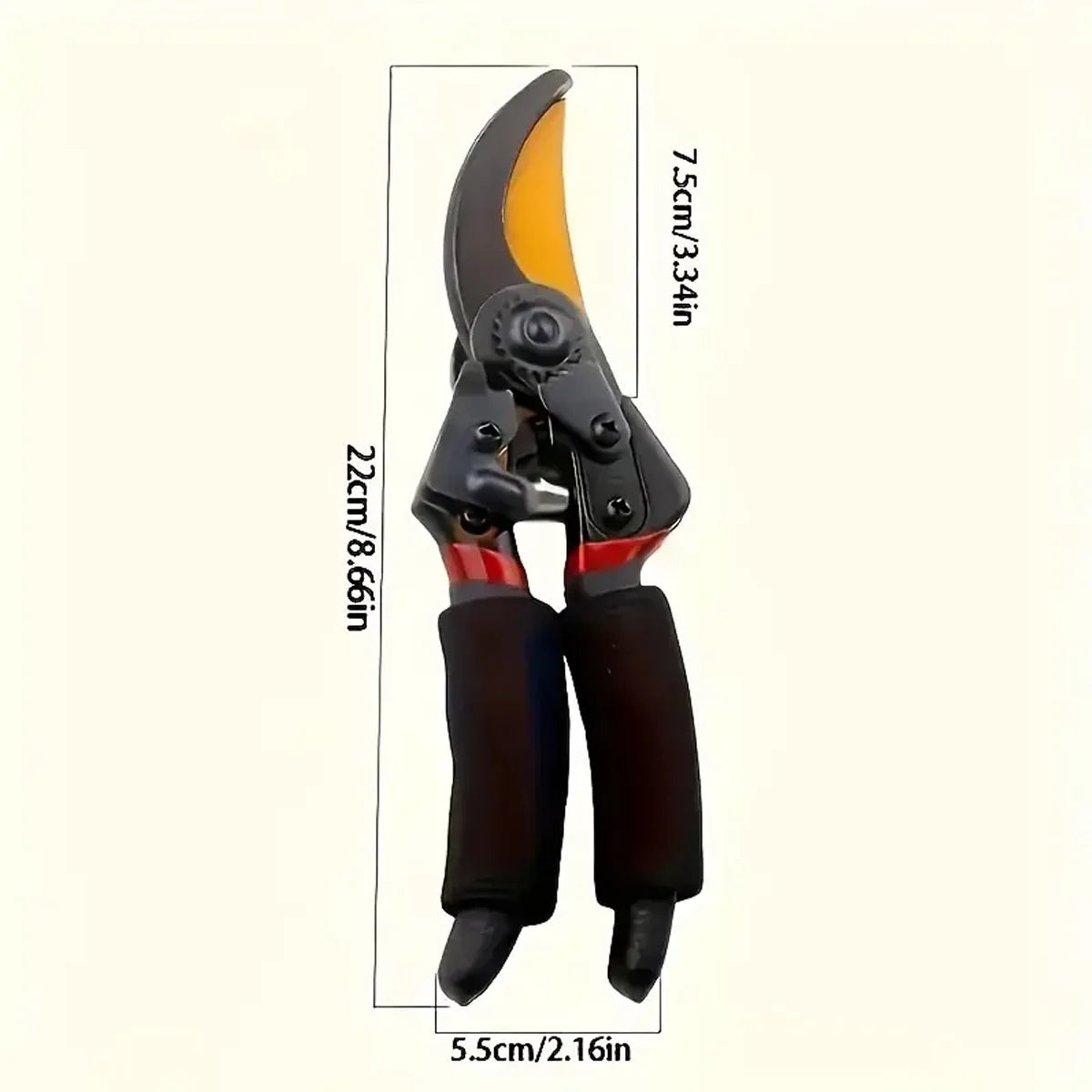 Professional Titanium Bypass Pruning Shears Garden Hand Pruners Lightweight Ergonomic Non-slip Handles SK-5 Steel Durable