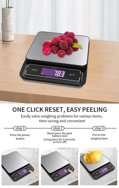 Digital Kitchen Spoon Scale | Mini LCD Food Weighing Tool 0.1–500g | Precision Measuring Spoon