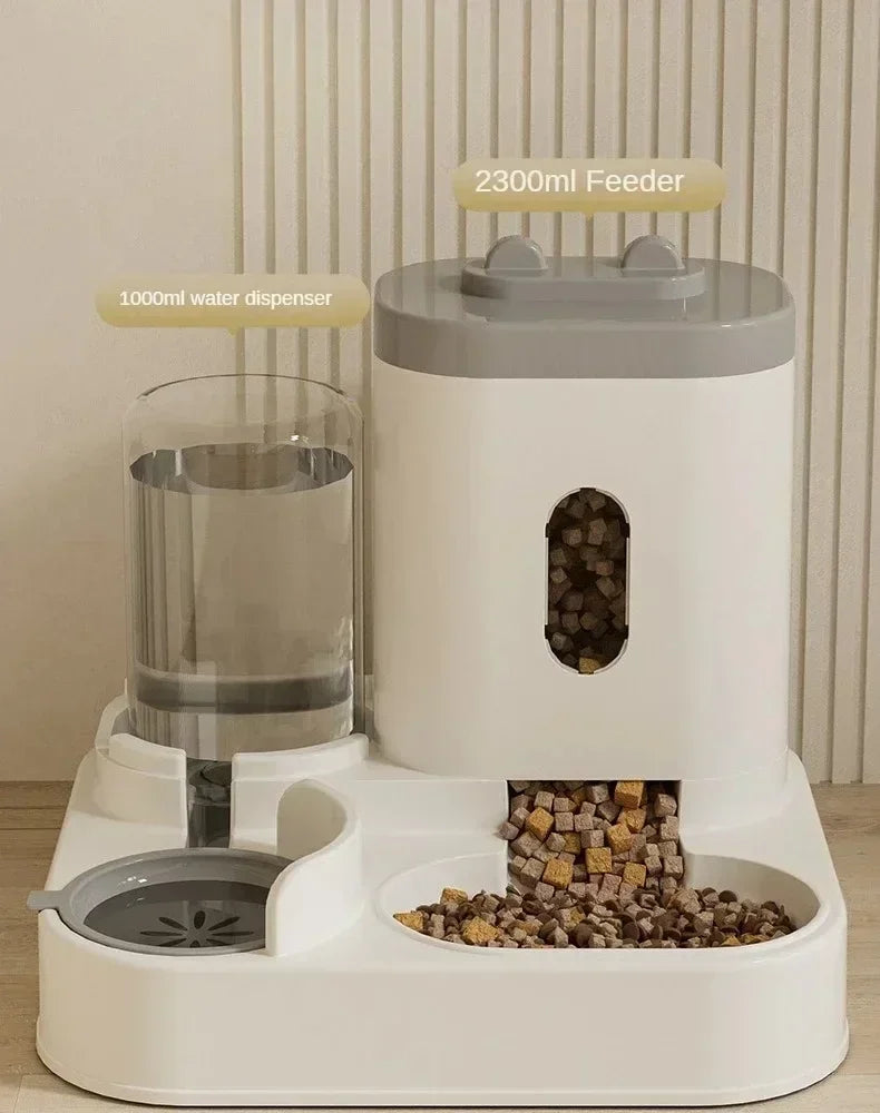 Automatic Pet Feeder & Water Fountain – Smart Large-Capacity Bowl for Cats & Dogs.