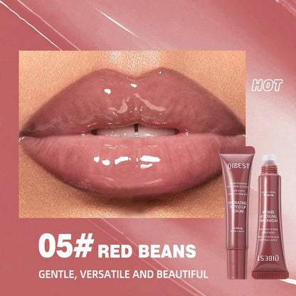 QiBest Crystal Dark Brown Lip Gloss – Waterproof, Hydrating & Long-lasting Mirror Shine”