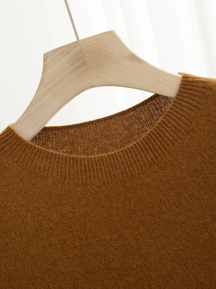 Men’s 100% Merino Wool O-Neck Short Sleeve Sweater –  Collection