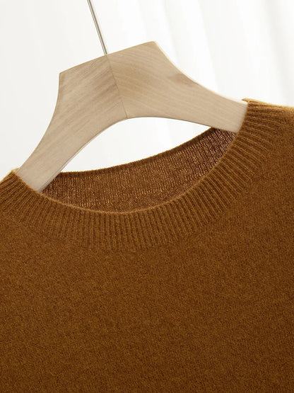 Men’s 100% Merino Wool O-Neck Short Sleeve Sweater –  Collection