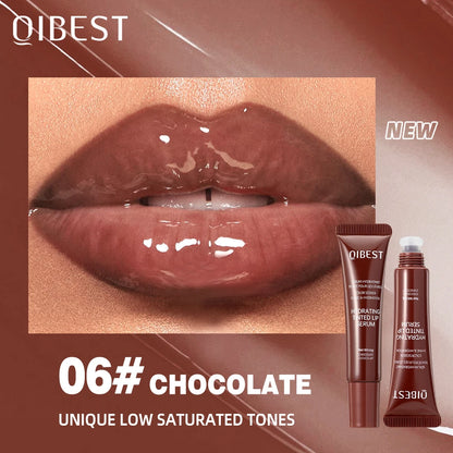 Nude Brown Plumping Lip Gloss | Moisturizing Transparent Lip Oil | Long-Lasting Hydrating Gloss for Smooth Lips