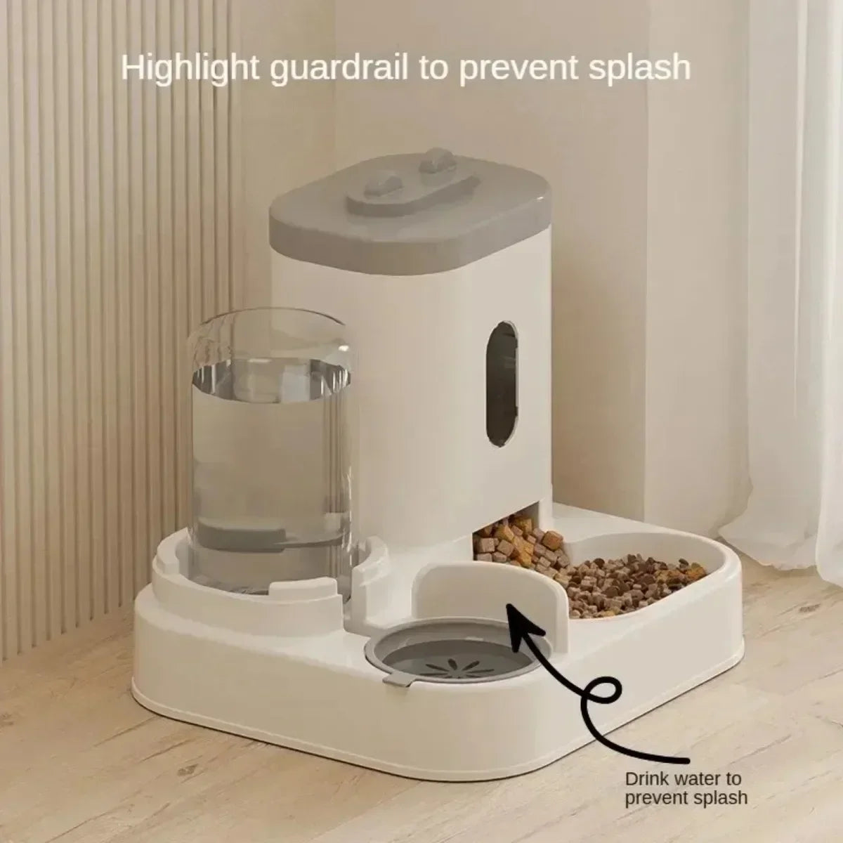 Automatic Pet Feeder & Water Fountain – Smart Large-Capacity Bowl for Cats & Dogs.
