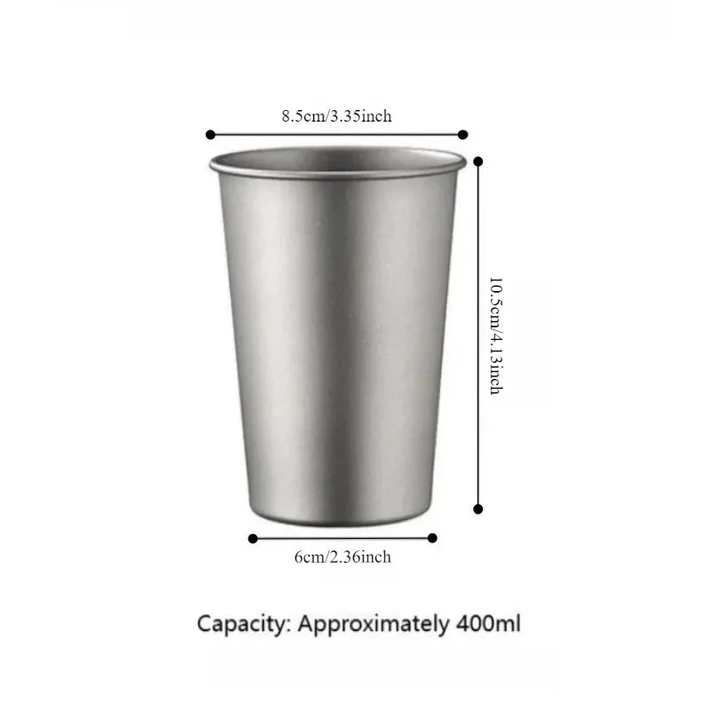 Titanium Beer Mug – Outdoor Camping & Hiking Cup, Lightweight, Durable & Eco-Friendly