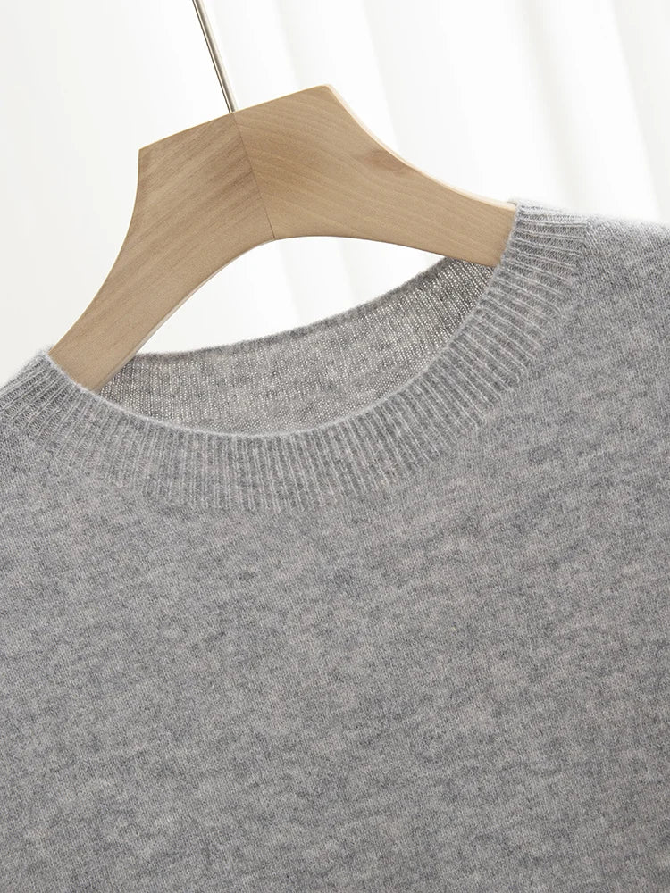 Men’s 100% Merino Wool O-Neck Short Sleeve Sweater –  Collection