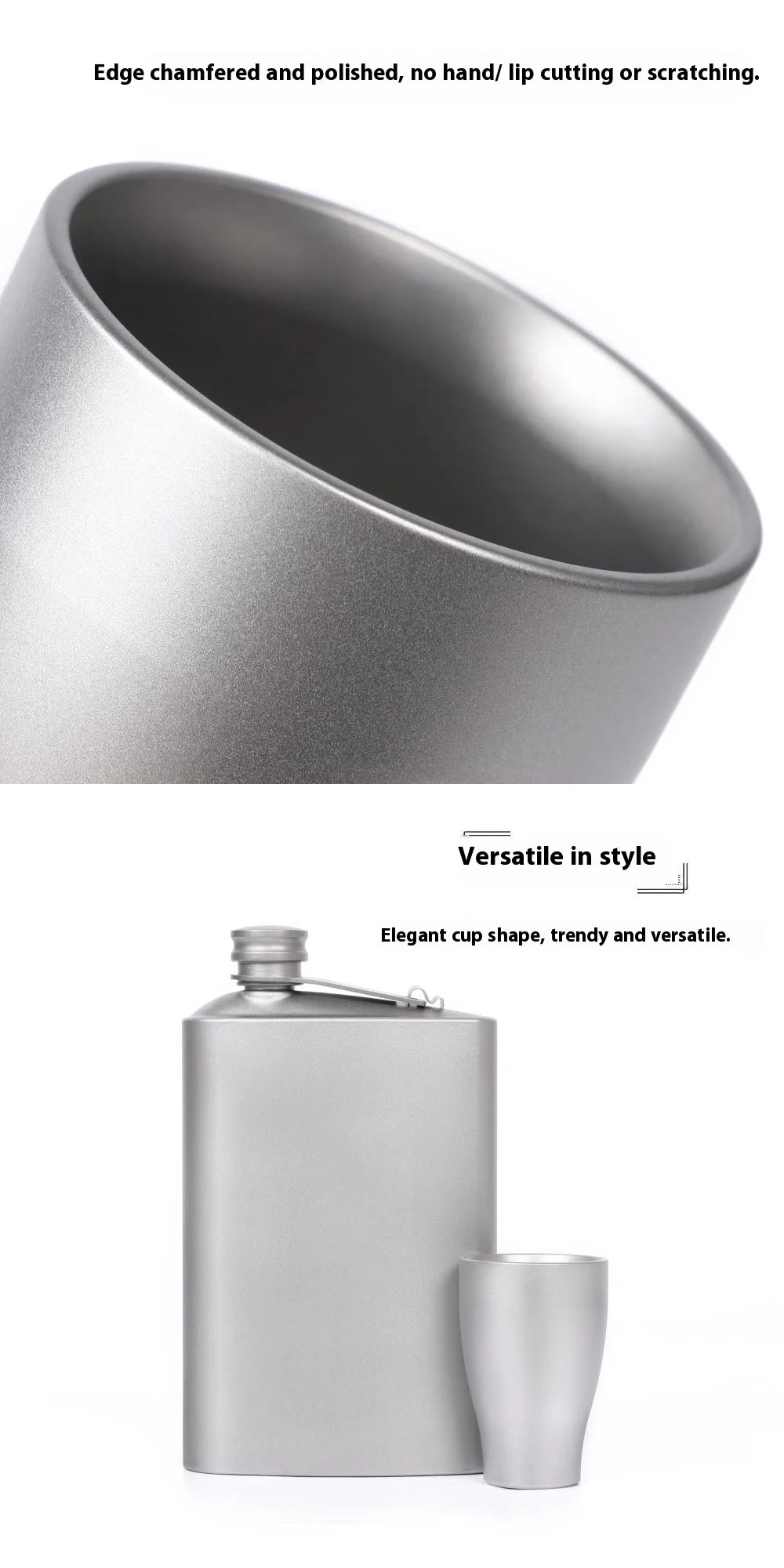 Pure Titanium Small Shot Glass Thickened Single Layer Titanium Alloy Drinking Cup For Hard Liquor And White Wine Outdoor Tools