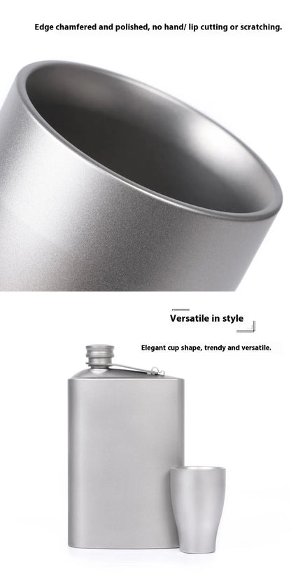 Pure Titanium Small Shot Glass Thickened Single Layer Titanium Alloy Drinking Cup For Hard Liquor And White Wine Outdoor Tools