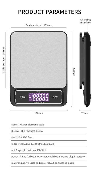 Digital Kitchen Spoon Scale | Mini LCD Food Weighing Tool 0.1–500g | Precision Measuring Spoon
