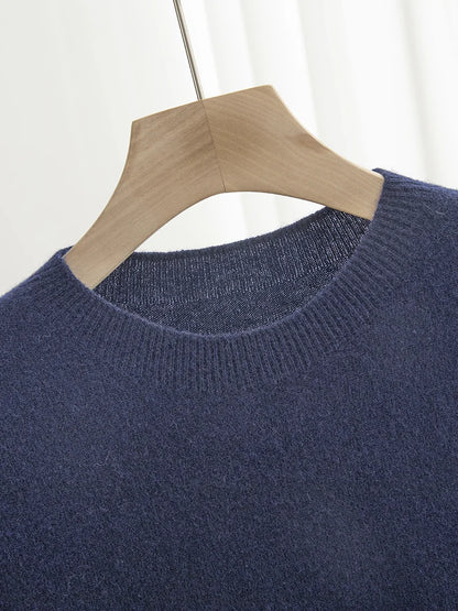 Men’s 100% Merino Wool O-Neck Short Sleeve Sweater –  Collection