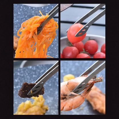 Titanium BBQ Tongs Outdoor Camping Ultralights Steak Clip Barbecue Anti-scalding Tea Cup Tweezer Tableware Toast Tongs