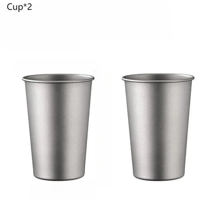 Titanium Beer Mug – Outdoor Camping & Hiking Cup, Lightweight, Durable & Eco-Friendly