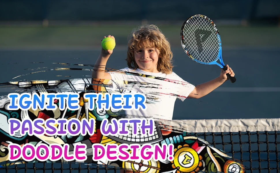 AMASPORT Kids Tennis Racket 17” with Carry Bag – Set for Boys & Girls (Ages 3–8)