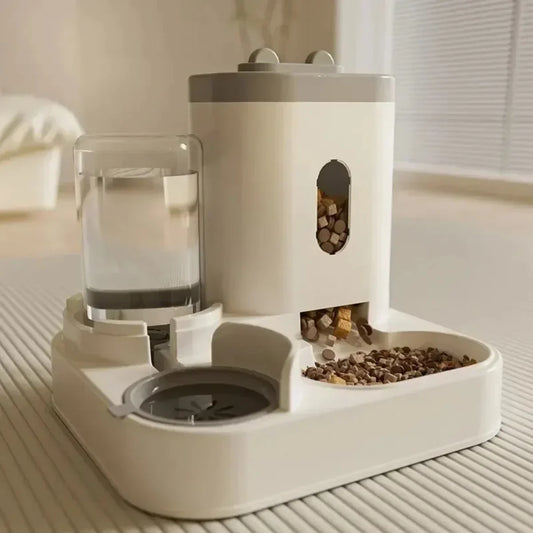 Automatic Pet Feeder & Water Fountain – Smart Large-Capacity Bowl for Cats & Dogs.