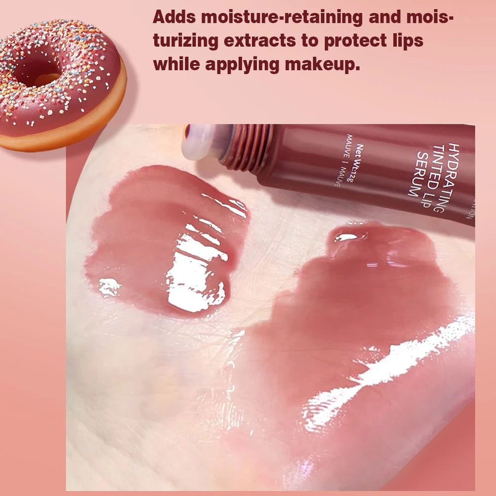 QiBest Crystal Dark Brown Lip Gloss – Waterproof, Hydrating & Long-lasting Mirror Shine”