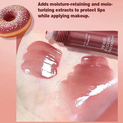 QiBest Crystal Dark Brown Lip Gloss – Waterproof, Hydrating & Long-lasting Mirror Shine”